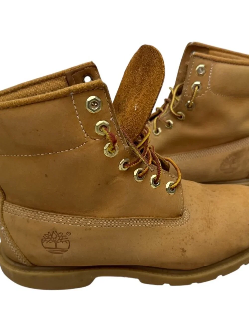 TIMBERLAND Boots Classic Leather Streetwear Worn-in Ankle Winter Mens 8 US